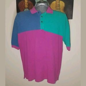 VTG 90s Dockers Blocked Mens Polo Size XL